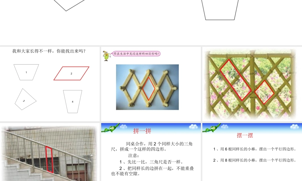 平行四边形的初步认识 (2)