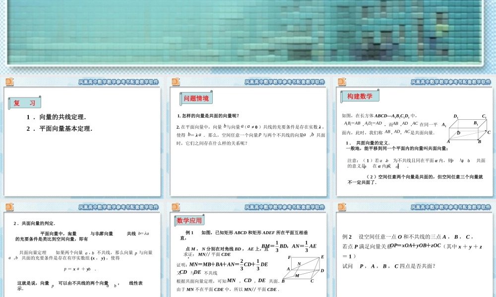 共面向量定理