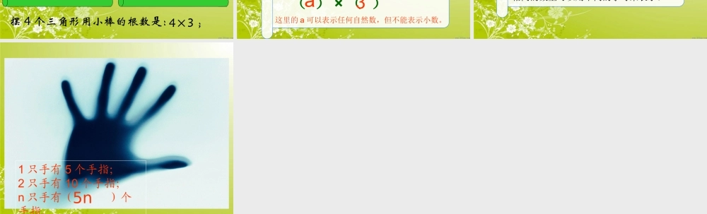 用字母表示苏教版数学w五年级上册《用字母表示数》PPT课件-副本(2)
