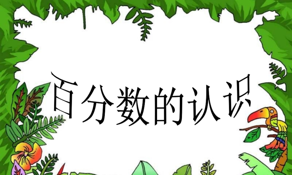 百分数的认识PPT课件