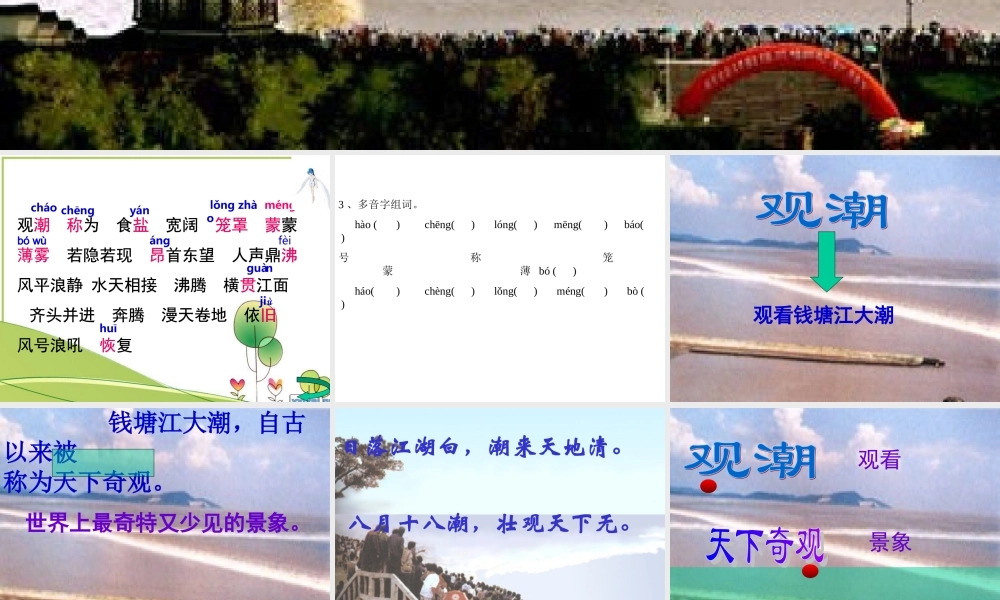 《观潮》课件1