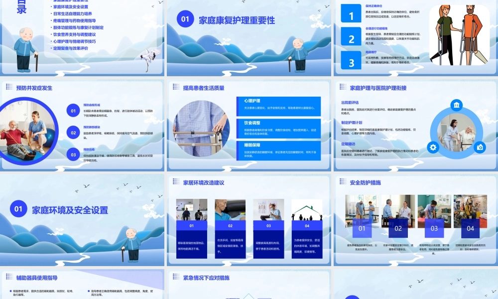 骨折患者出院后的家庭康复护理要点课件