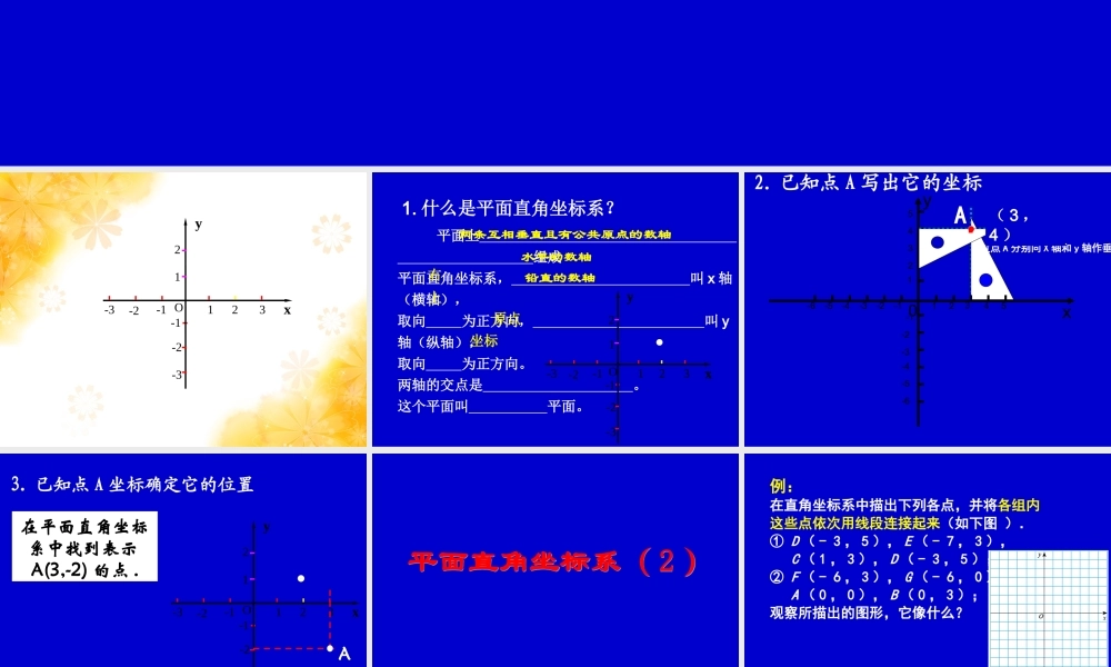 直角坐标系课件
