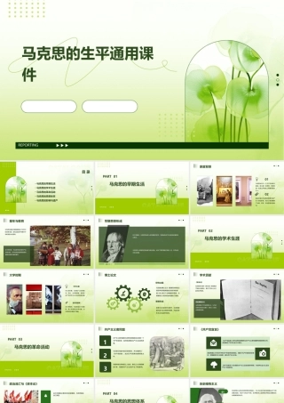 马克思的生平通用课件