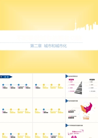 【原创】创新课件第二版高中地理同步教学精品课件：必修222不同等级城市的服务功能（16张）