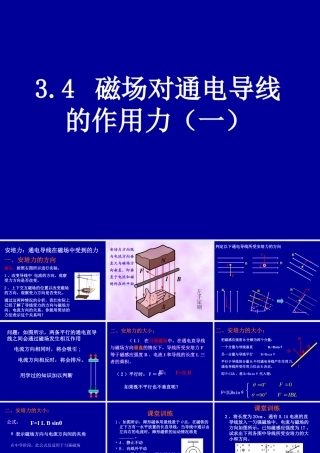 磁场对通电导线的作用力