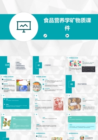 食品营养学矿物质课件