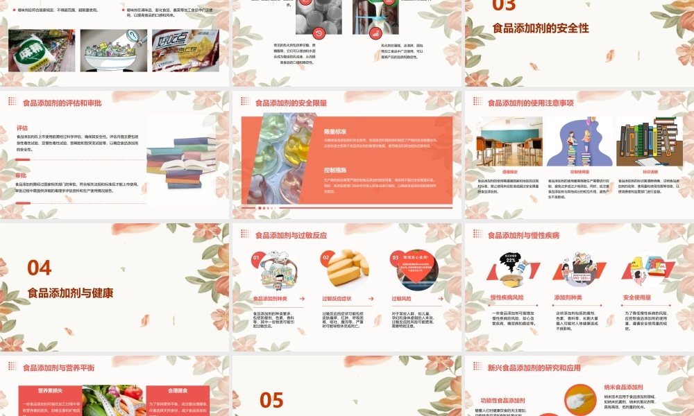 食品添加剂模块一食品添加剂基础知识课件