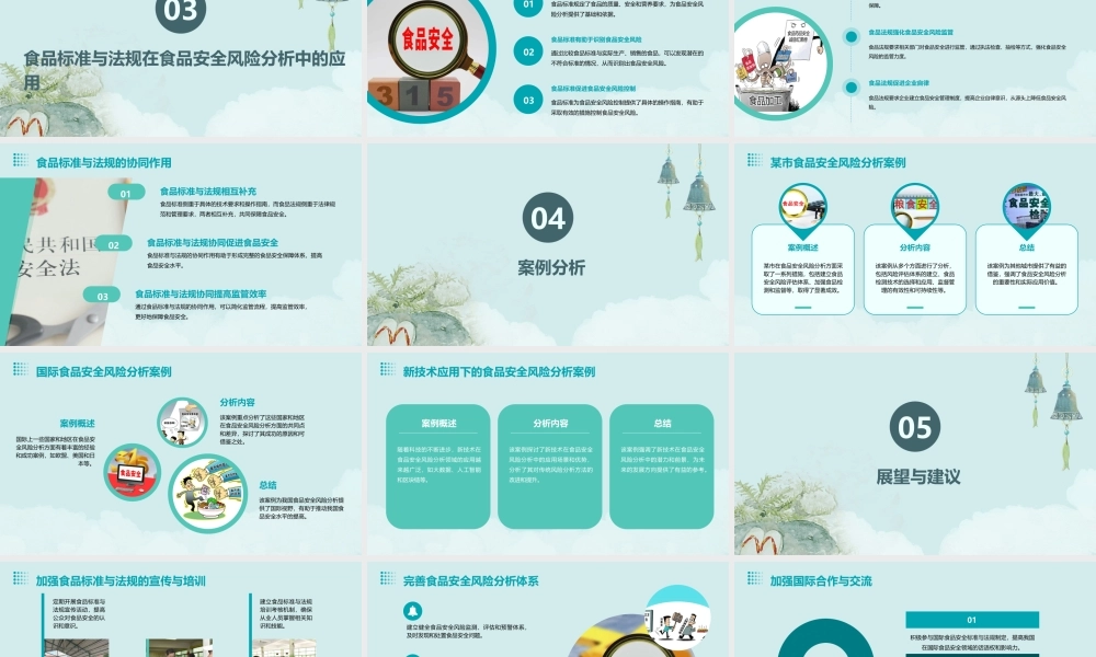 食品标准与法规食品安全风险分析课件
