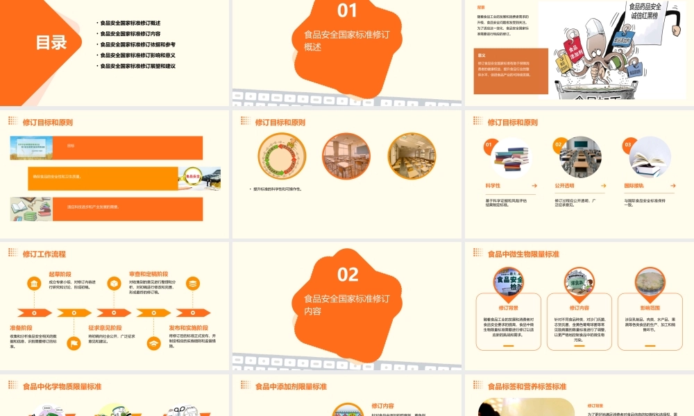 食品安全国家标准修订概况课件