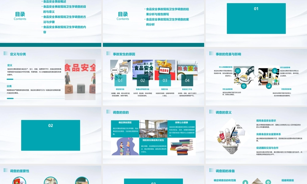 食品安全事故现场卫生学调查(修订后)课件