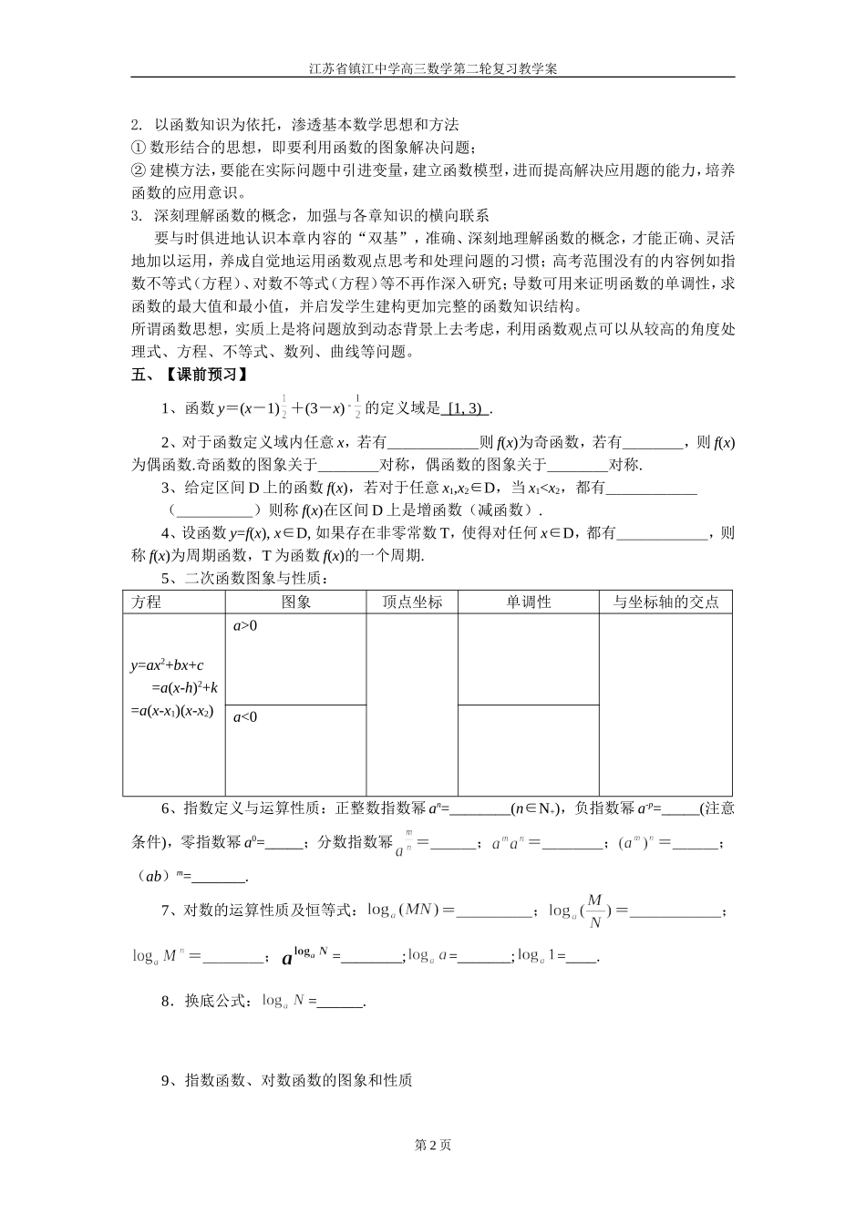 专题二　函数_第2页