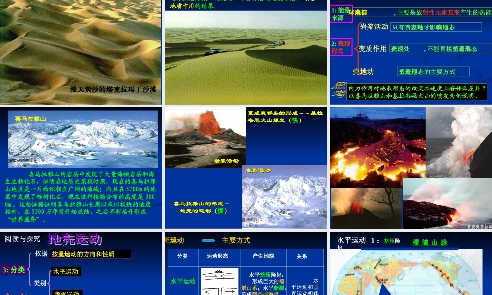 营造地表形态的力量讲