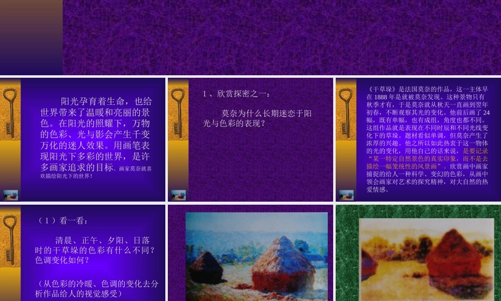 阳光下的世界5年级