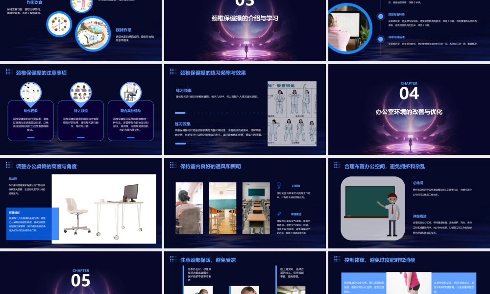 颈椎病及办公室人员如何预防课件