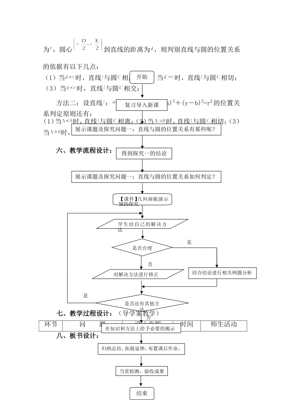 《直线与圆的位置关系教学设计》_第3页