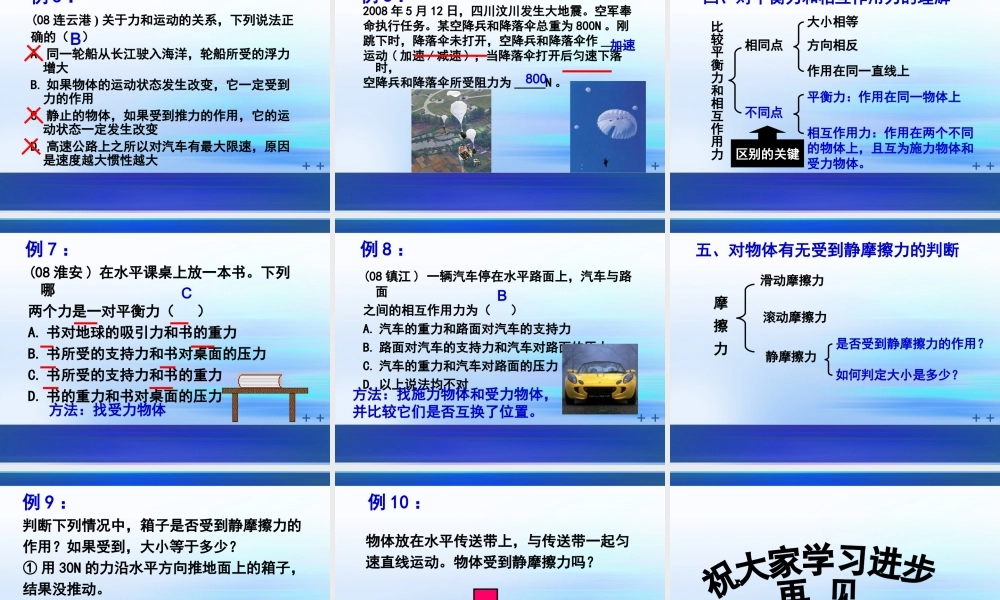 运动与力中考专题