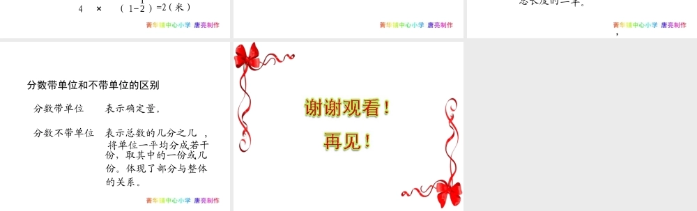 分数带单位和不带单位的区别