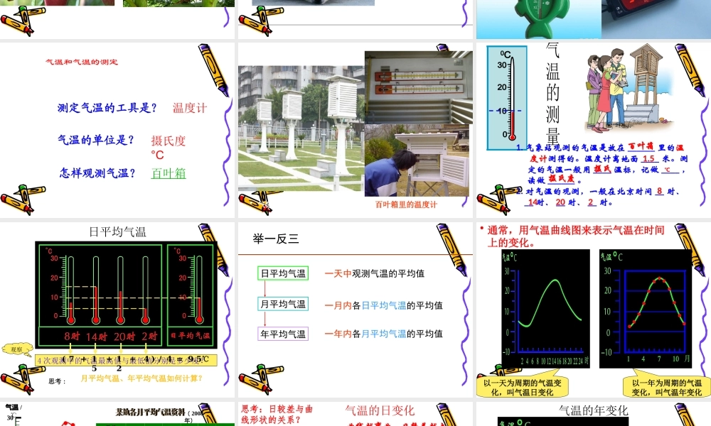 气温的变化与分布课件新人教版