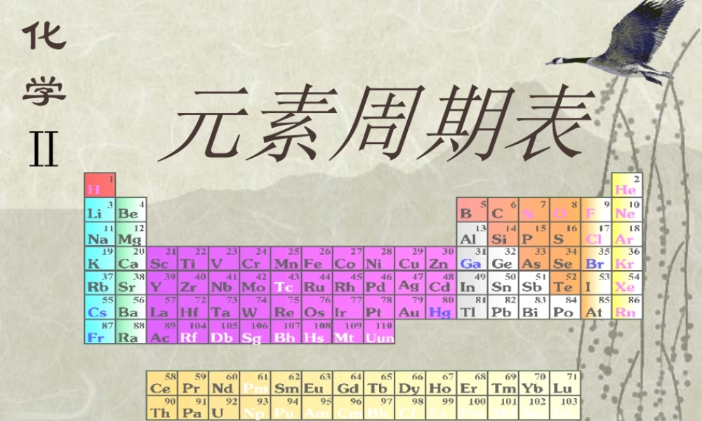 2015年秋人教版必修二优秀教师课件第一章第一节：元素周期表（共78张PPT）