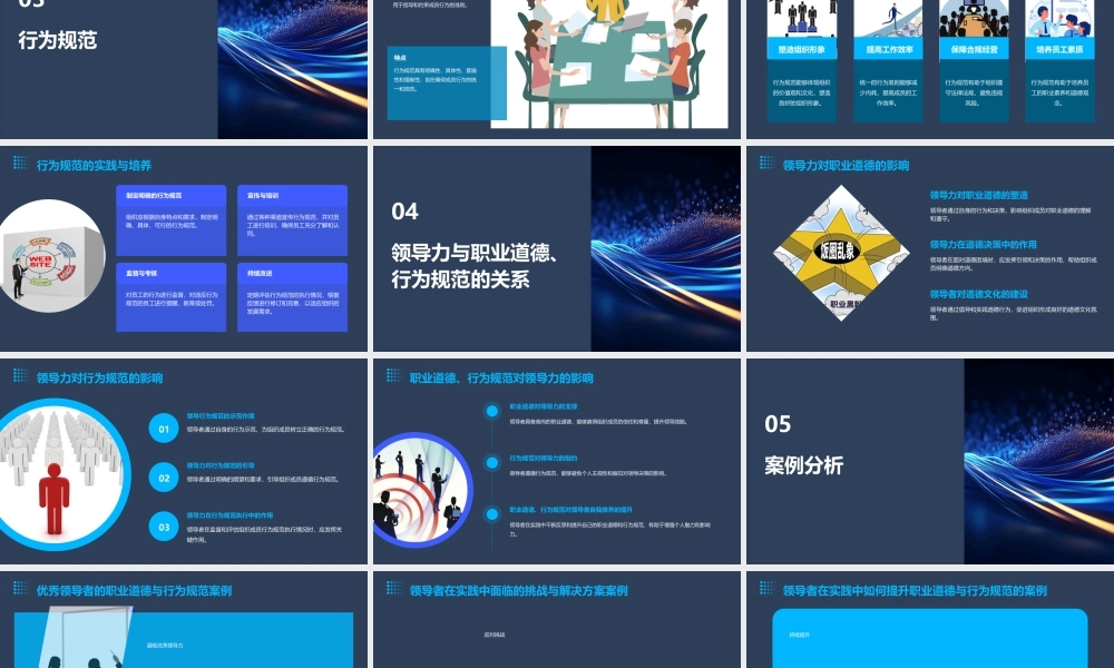 领导力核心课程职业道德与行为资料课件