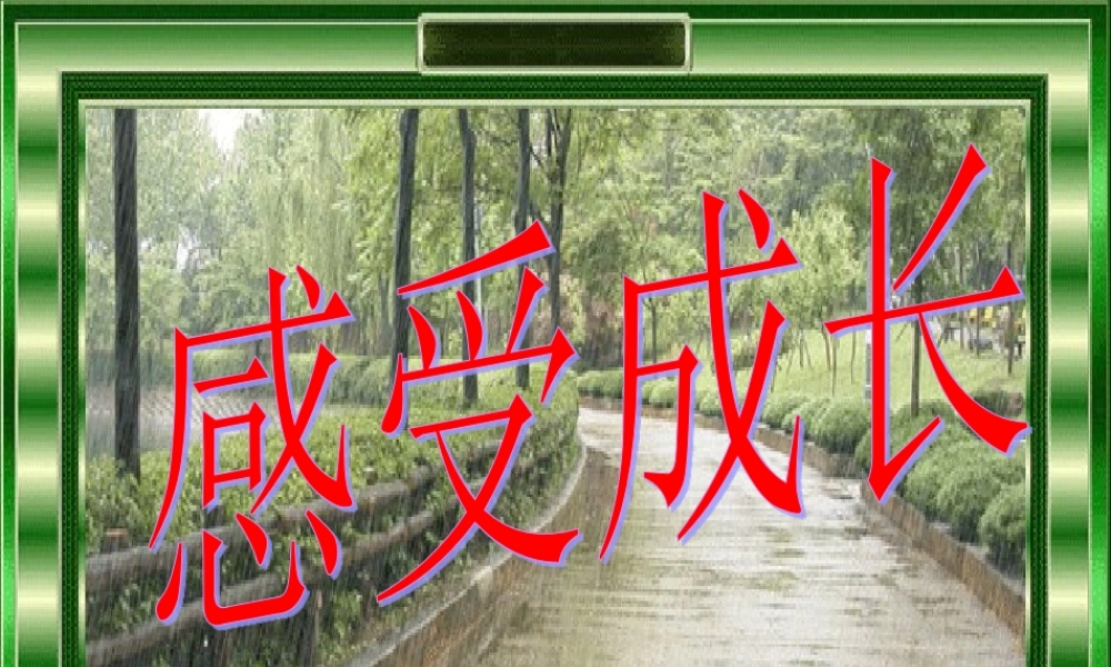 感受成长一课时 (2)