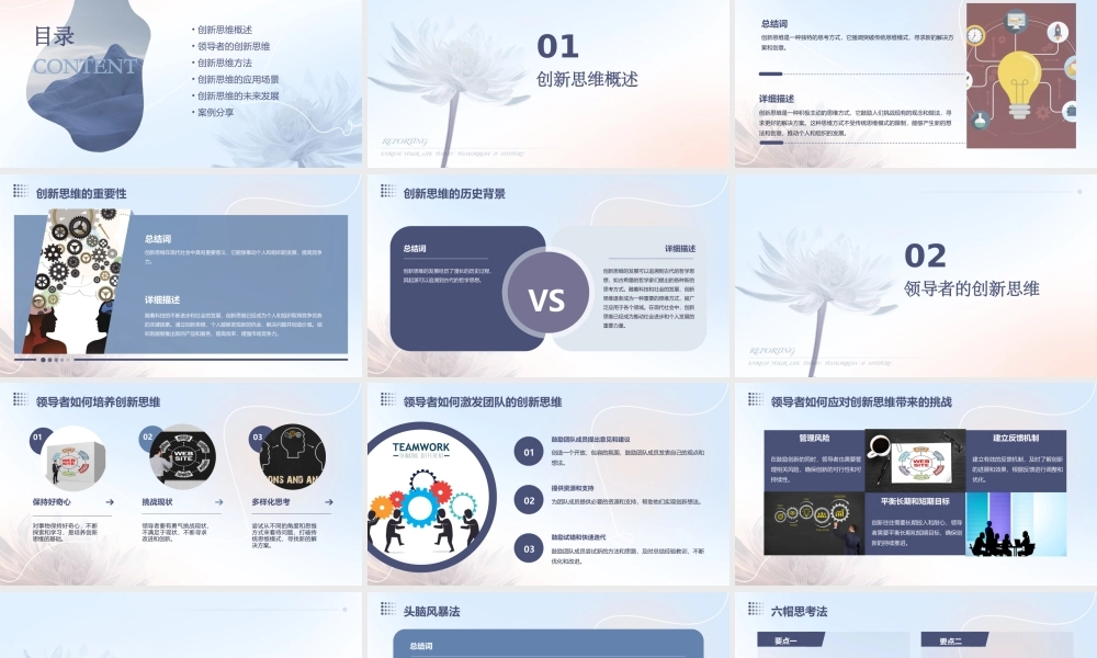 领导创新思维方法课件