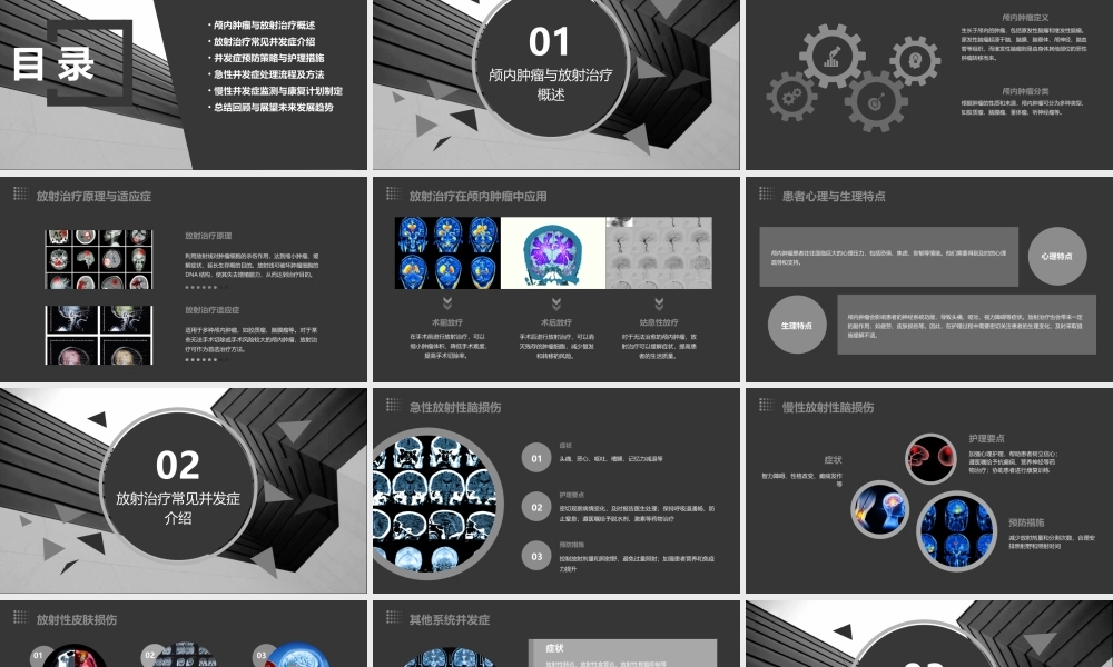 颅内肿瘤放射治疗的并发症护理课件