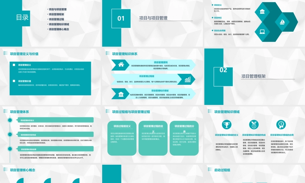 项目管理框架汪小金课件