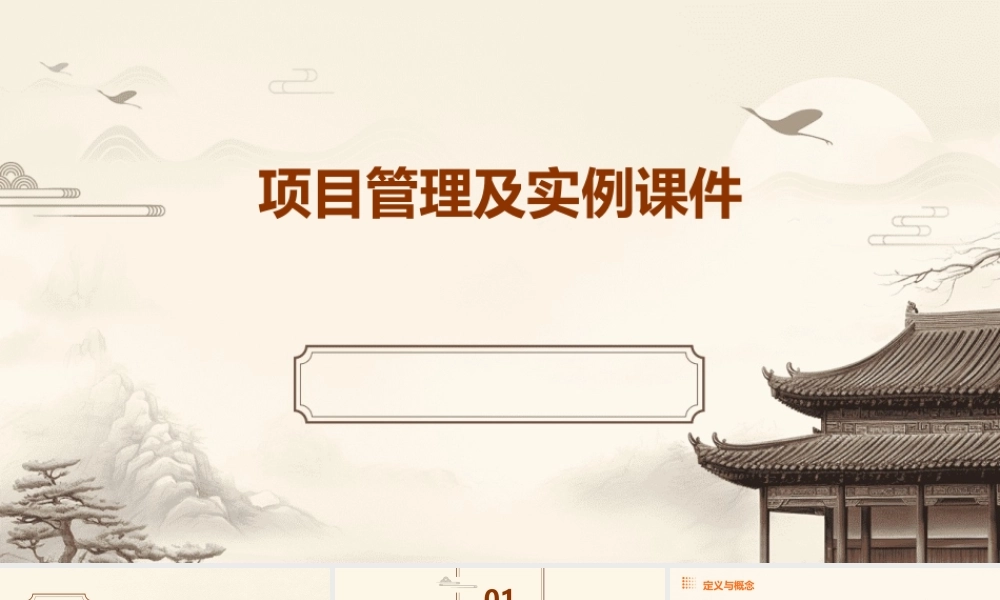 项目管理及实例课件