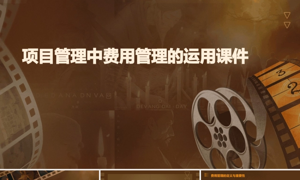 项目管理中费用管理的运用课件