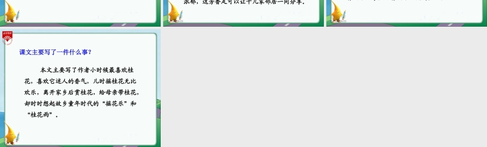桂花雨教学课件