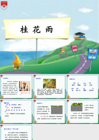 桂花雨教学课件