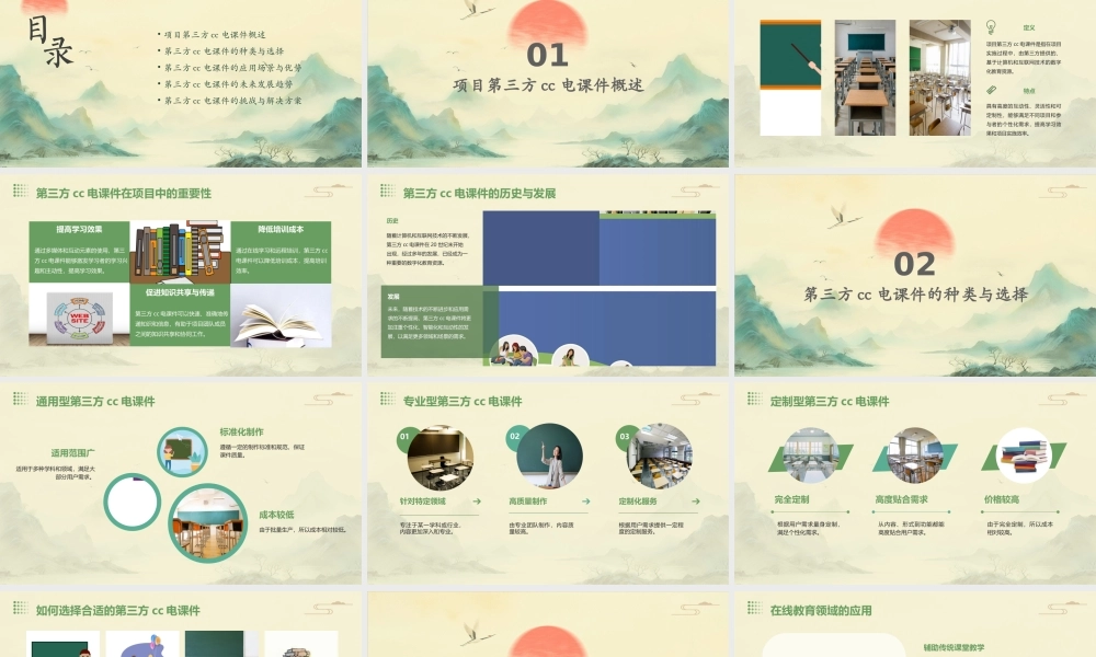 项目第三方CC电课件