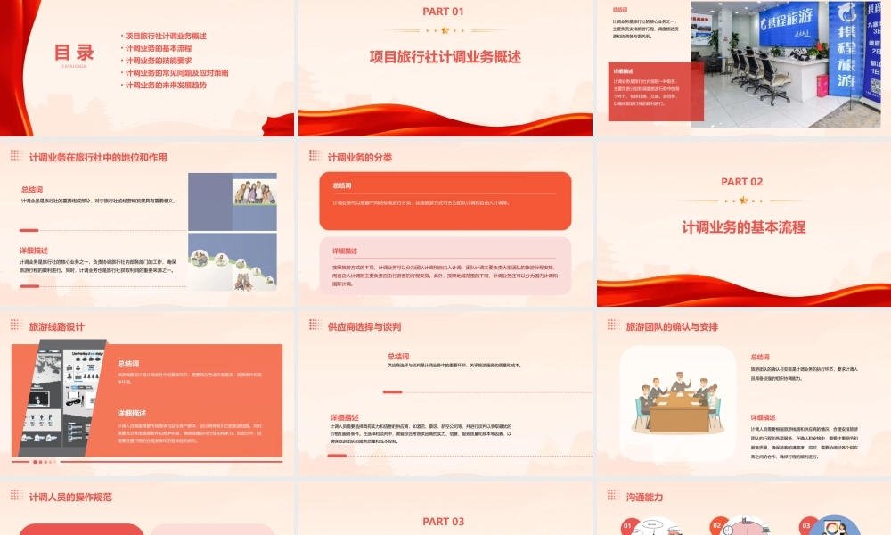 项目旅行社的计调业务课件