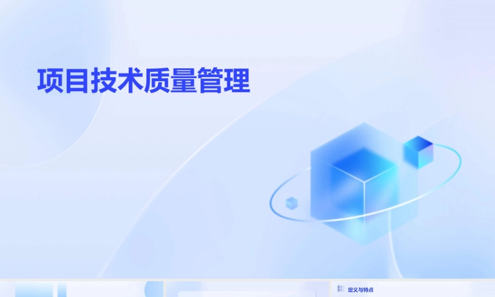 项目技术质量管理格式课件