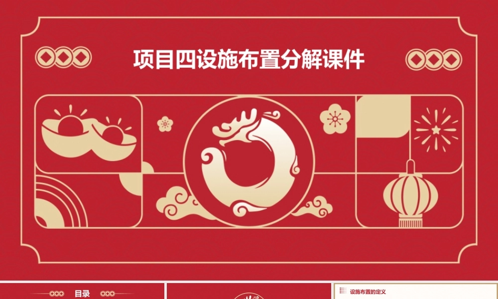 项目四设施布置分解课件