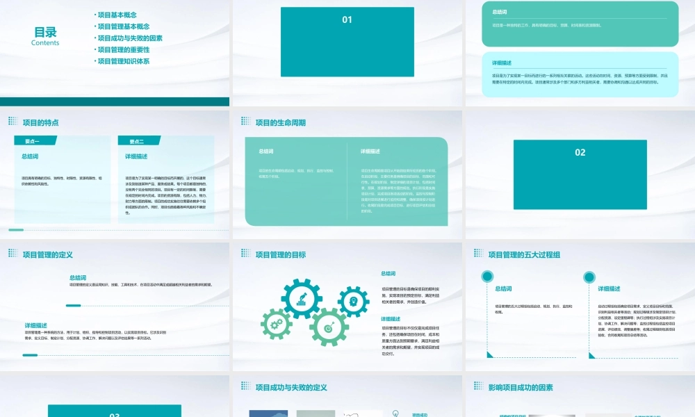 项目及项目管理基本概念课件