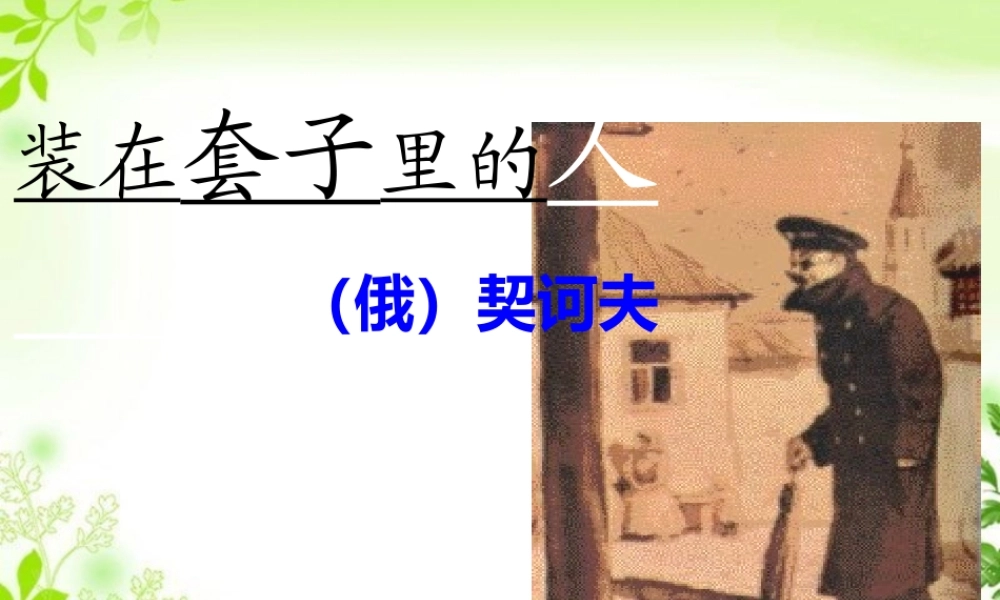 《装在套子里的人》课件1