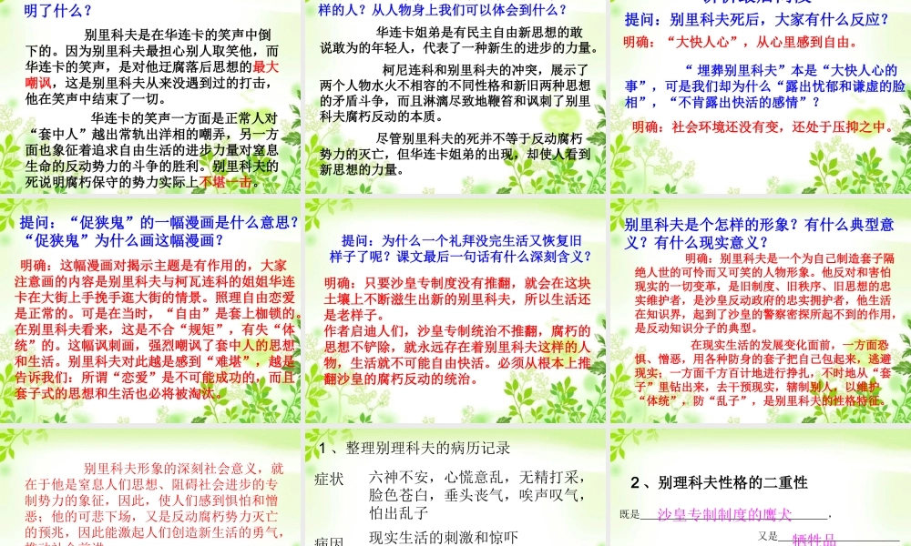 《装在套子里的人》课件1