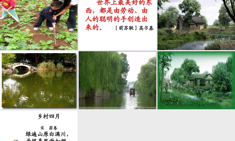 三单元乡村四月