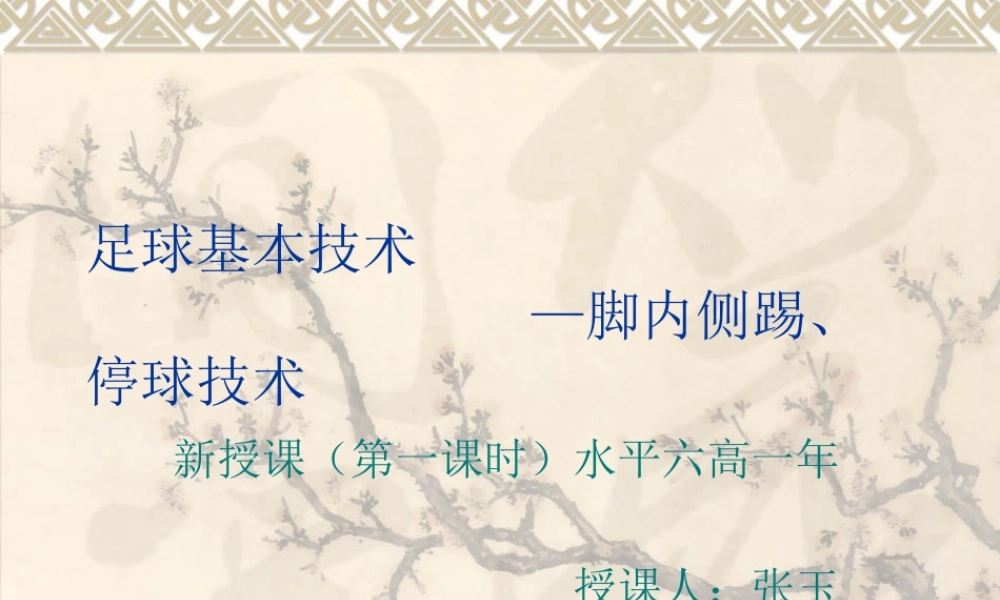 足球基本技术