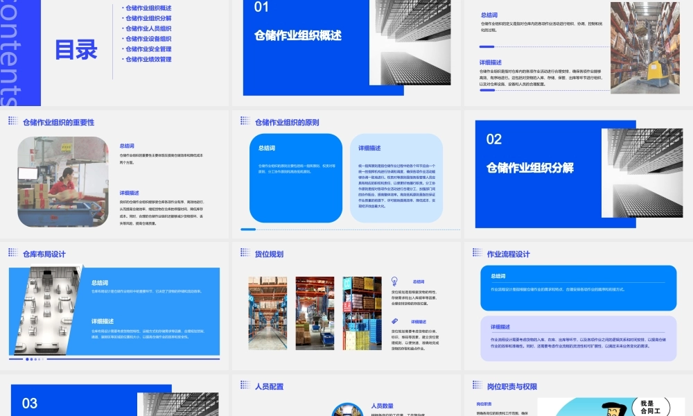 项目六仓储作业管理任务二仓储作业组织分解课件