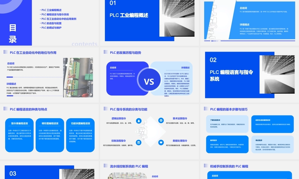 项目五PLC工业编程应用二分解课件