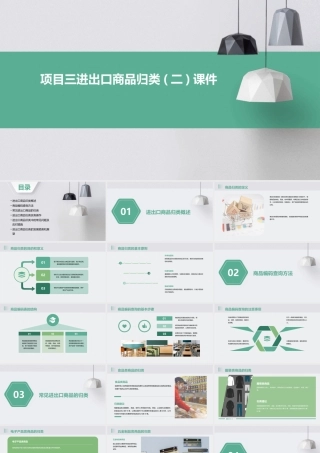 项目三进出口商品归类(二)课件