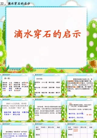 苏教版五年级语文上册《滴水穿石的启示_5》PPT课件