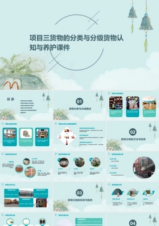 项目三货物的分类与分级货物认知与养护课件