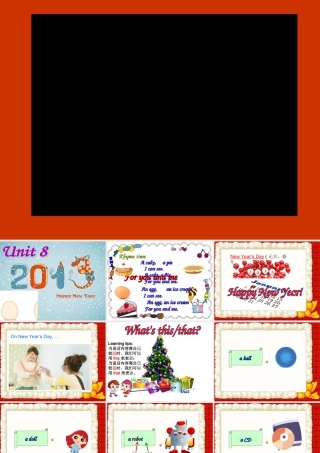 新三年级英语上册Unit_8_Happy_New_Year_Story_time