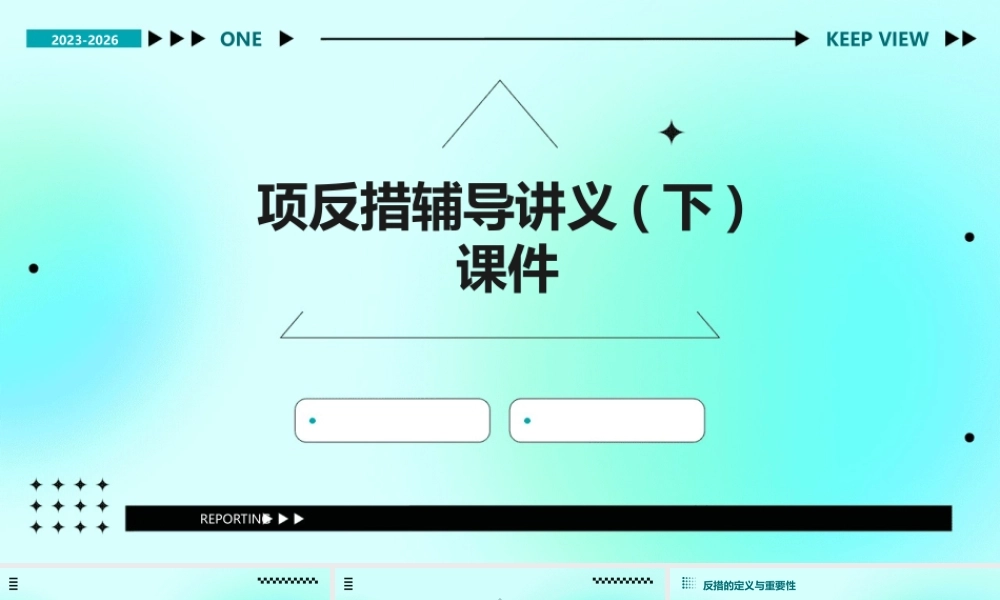项反措辅导讲义(下)课件
