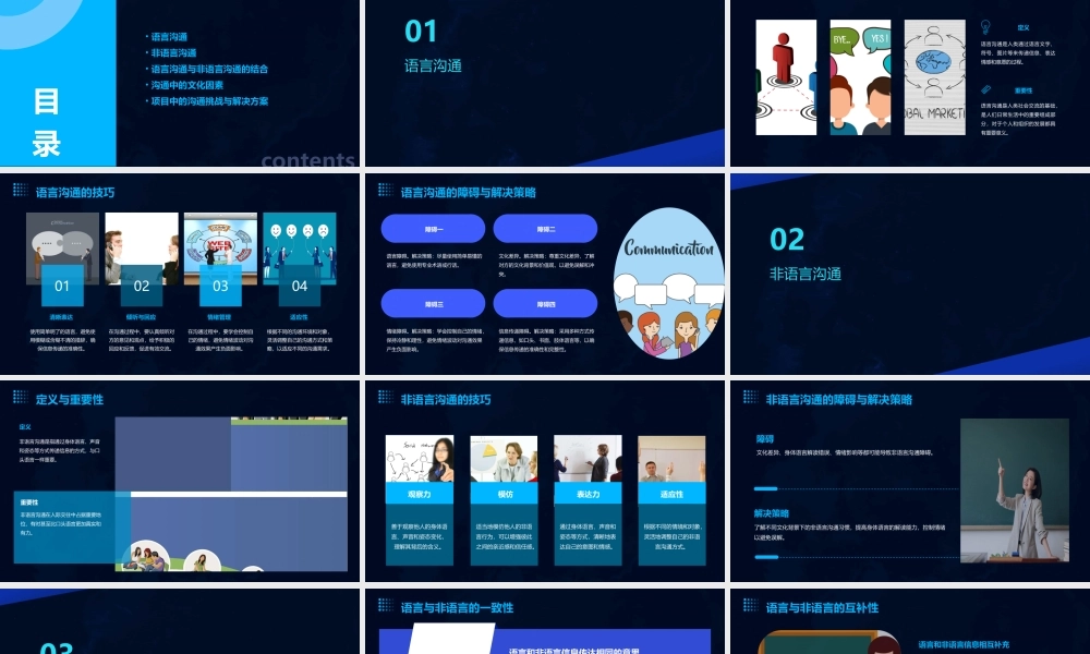项目5语言沟通与非语言沟通课件